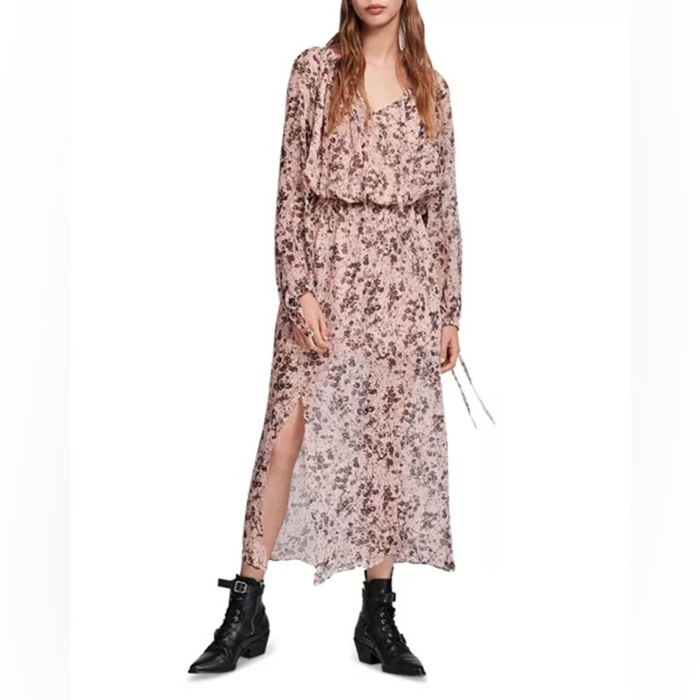 Allsaints Chesca Petal Long Dress size Medium  Boho